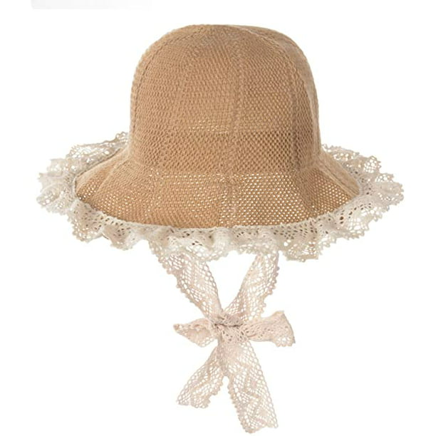 Baby Summer Lace Straw Hat Toddler Kids Sun Protection Beach Sun Hats for Girls